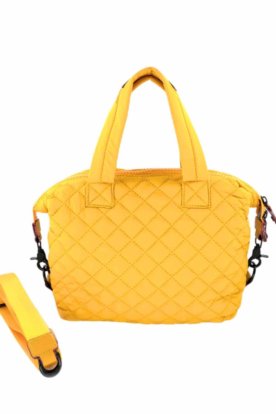 NEW BC HANDBAGS women's mini quilted bag in yellow